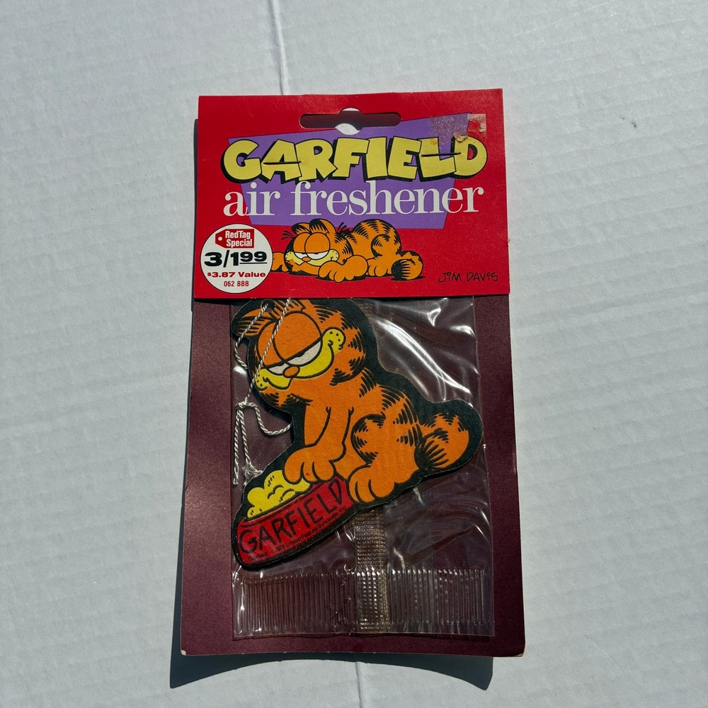 Vintage 1978 Garfield Air Freshener Jim Davis Retro CarbAccessory New Sealed OS